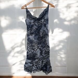 Vintage Black and Blue Dress Fairycore y2k M